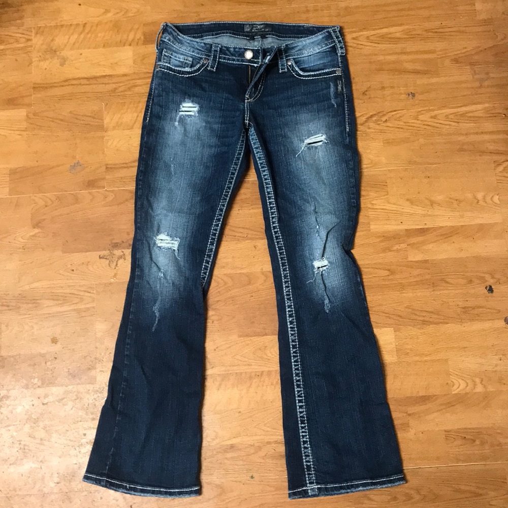 Silver jeans